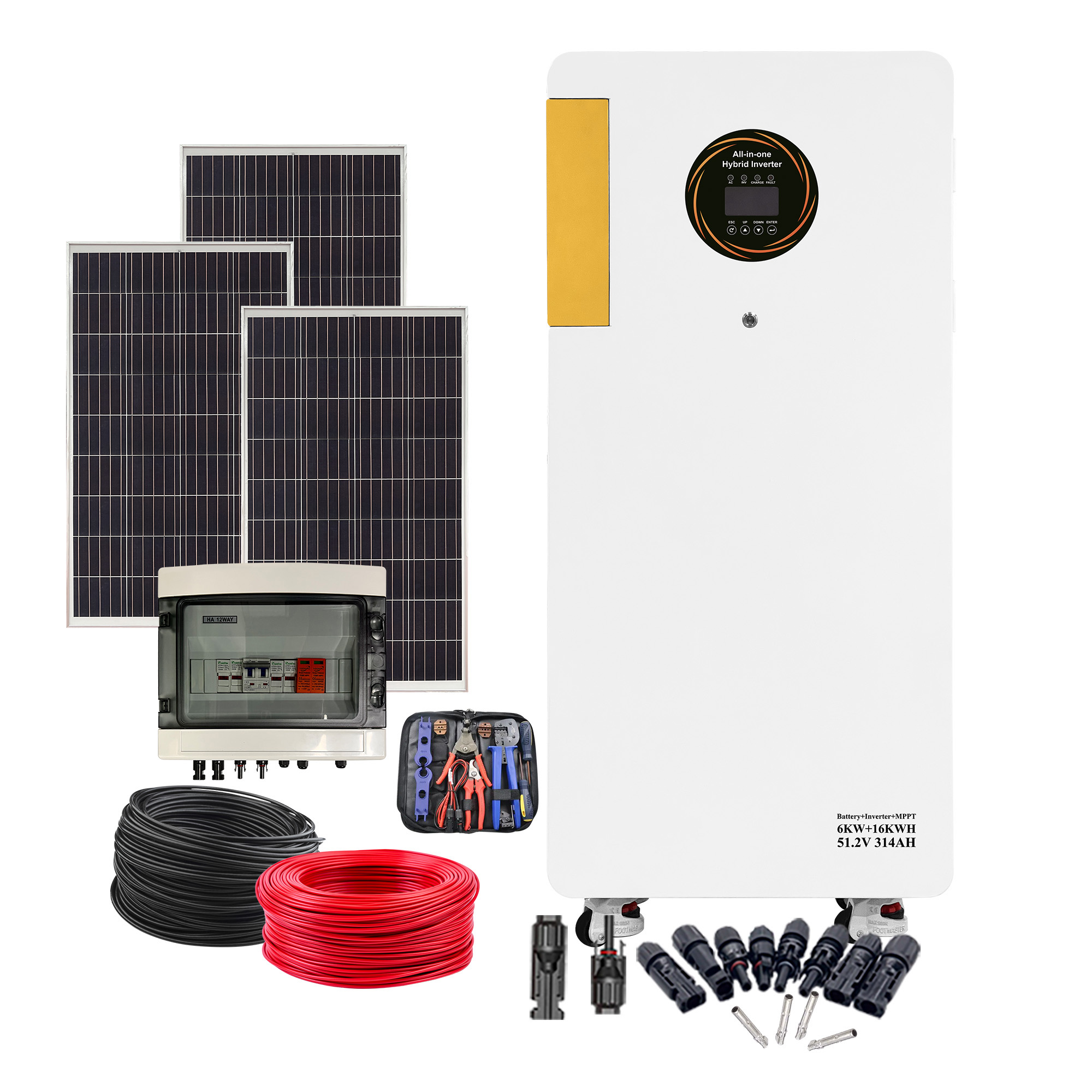 6KW + 16KWH All-In-One ESS - Side View