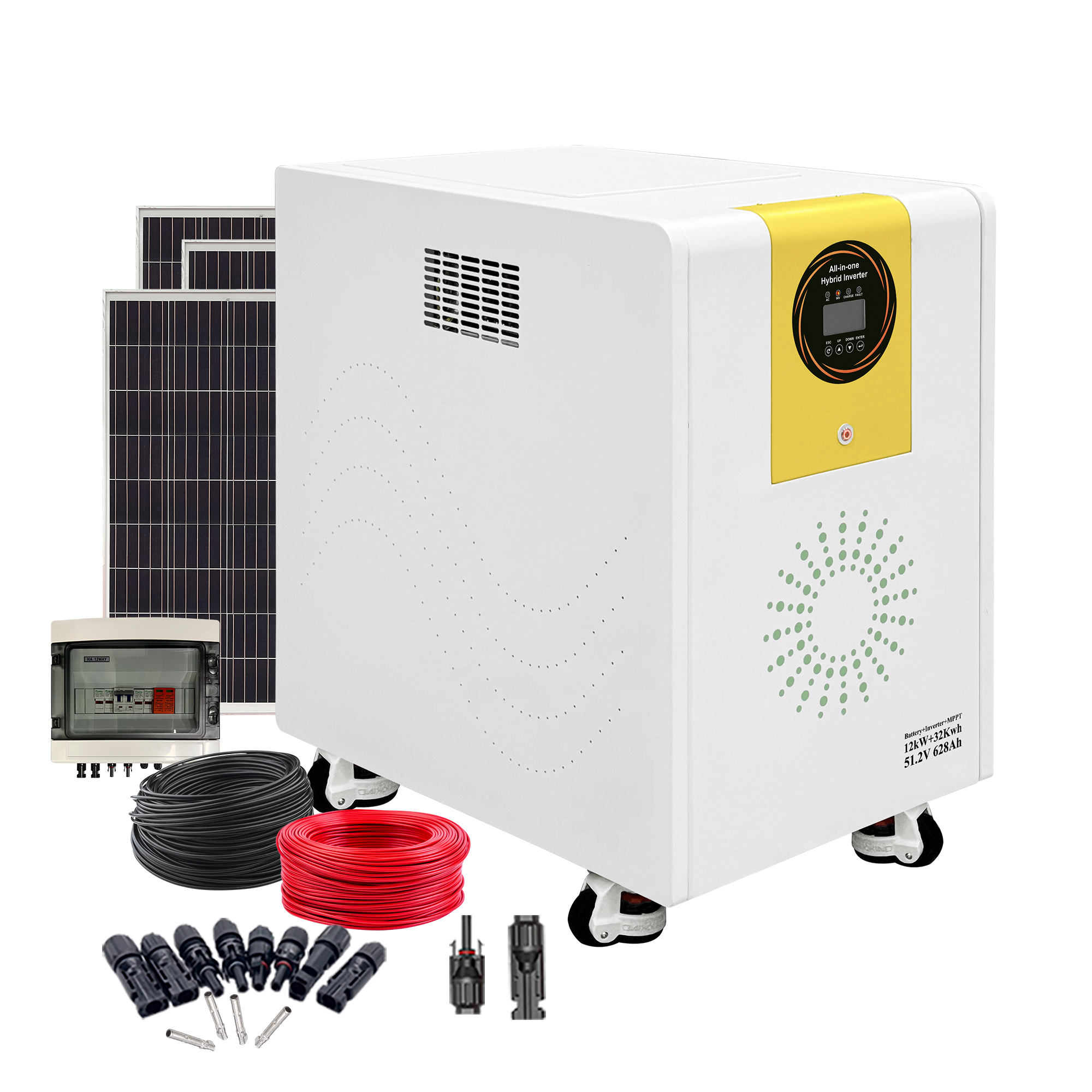 12KW + 32KWH All-In-One ESS - Side View